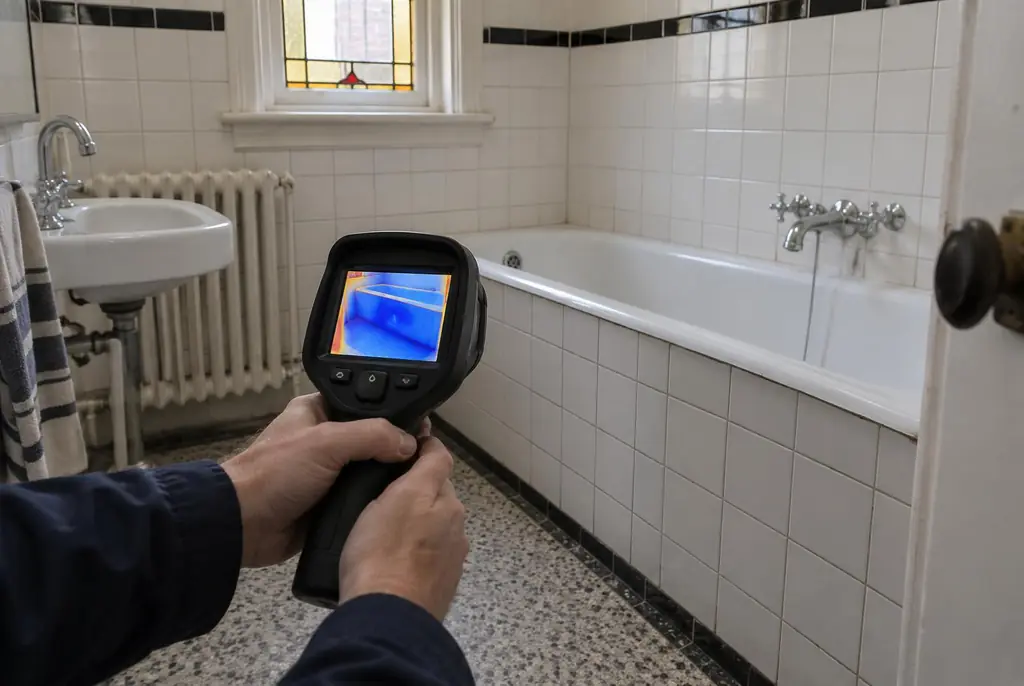 Lekdetectie Noordwijk – onderzoek in een badkamer van een oudere woning